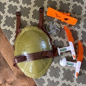 Michelangelo Ninja turtle shell and gear.